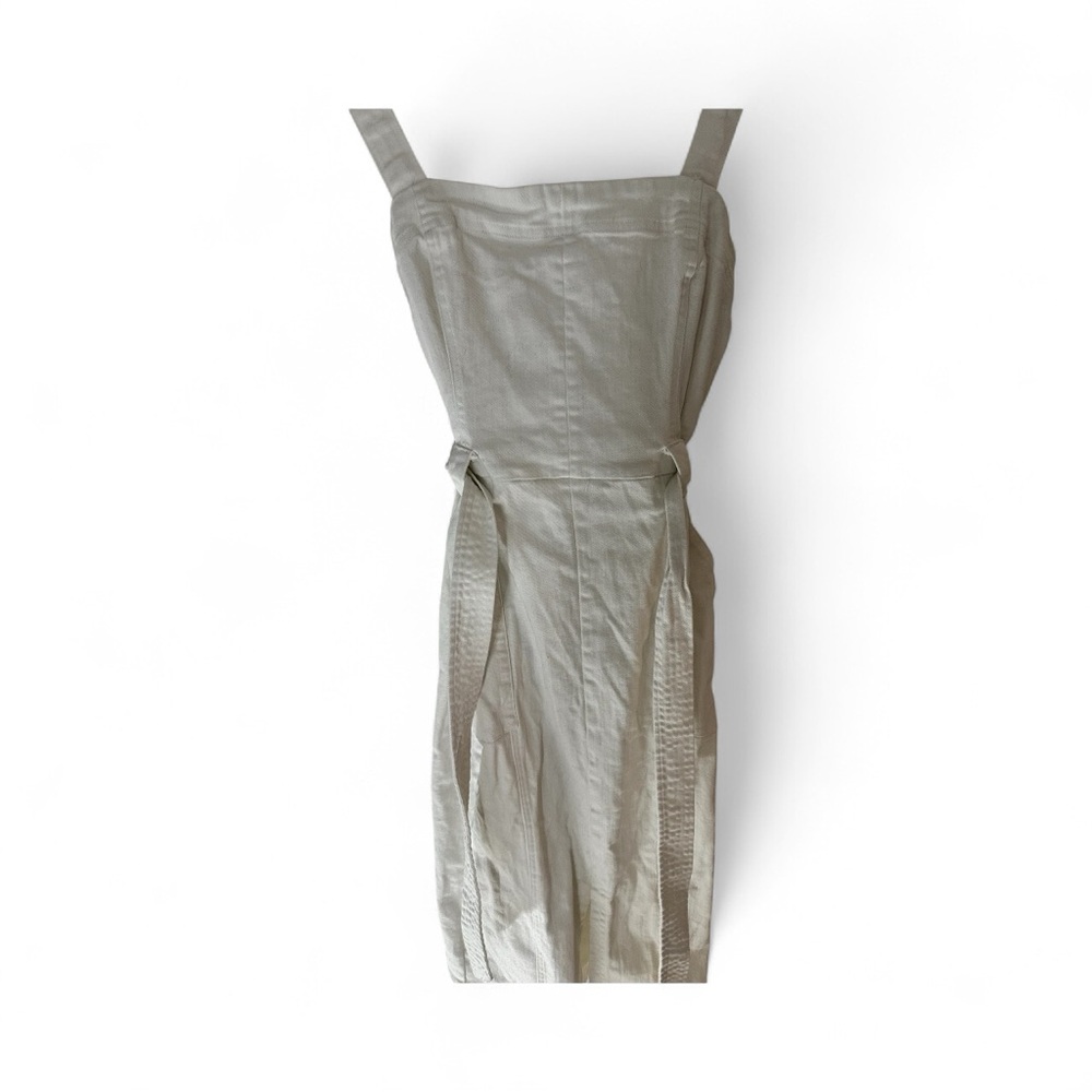 Dynamite White Midi Dress with Belt - Picture 3 of 5